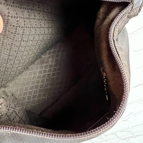 GUCCI pre-loved brown nylon fabric bamboo handbag Italy Vintage - Picture 13 of 14